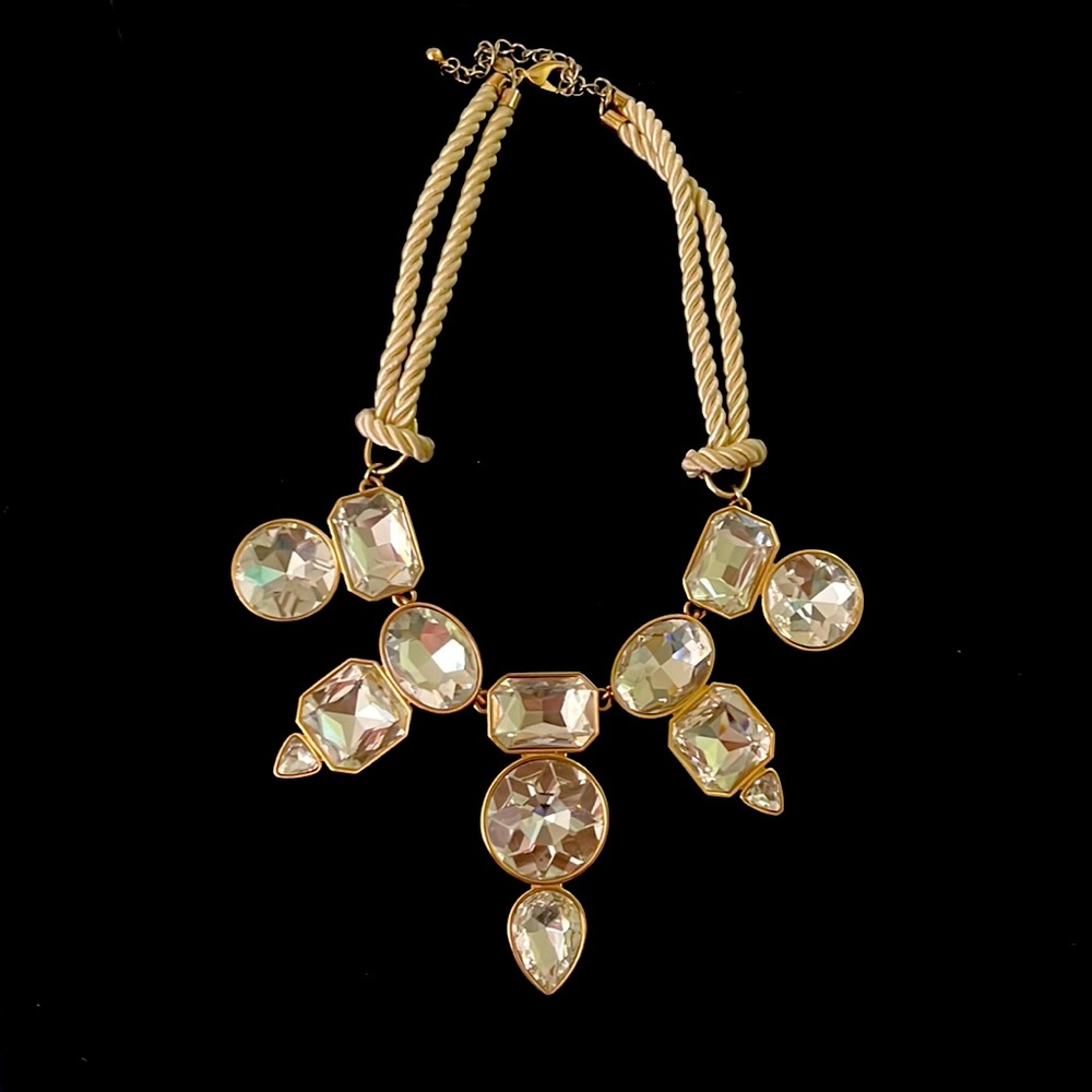 Beautiful BIG corded necklace.